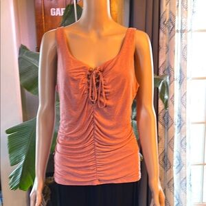 Women's Ruched Pink Top